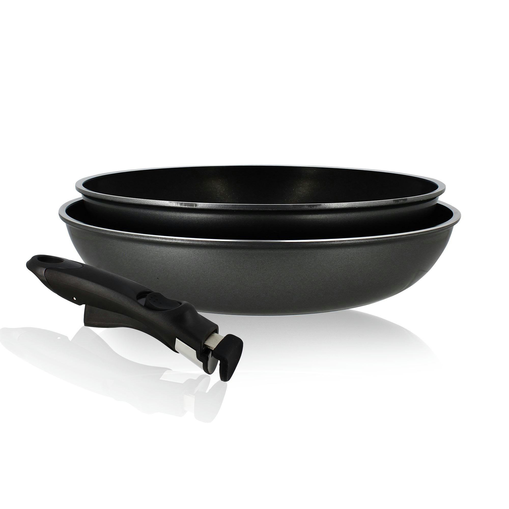 MARIE - Batterie de cuisine 3 pièces en aluminium - compatible induction