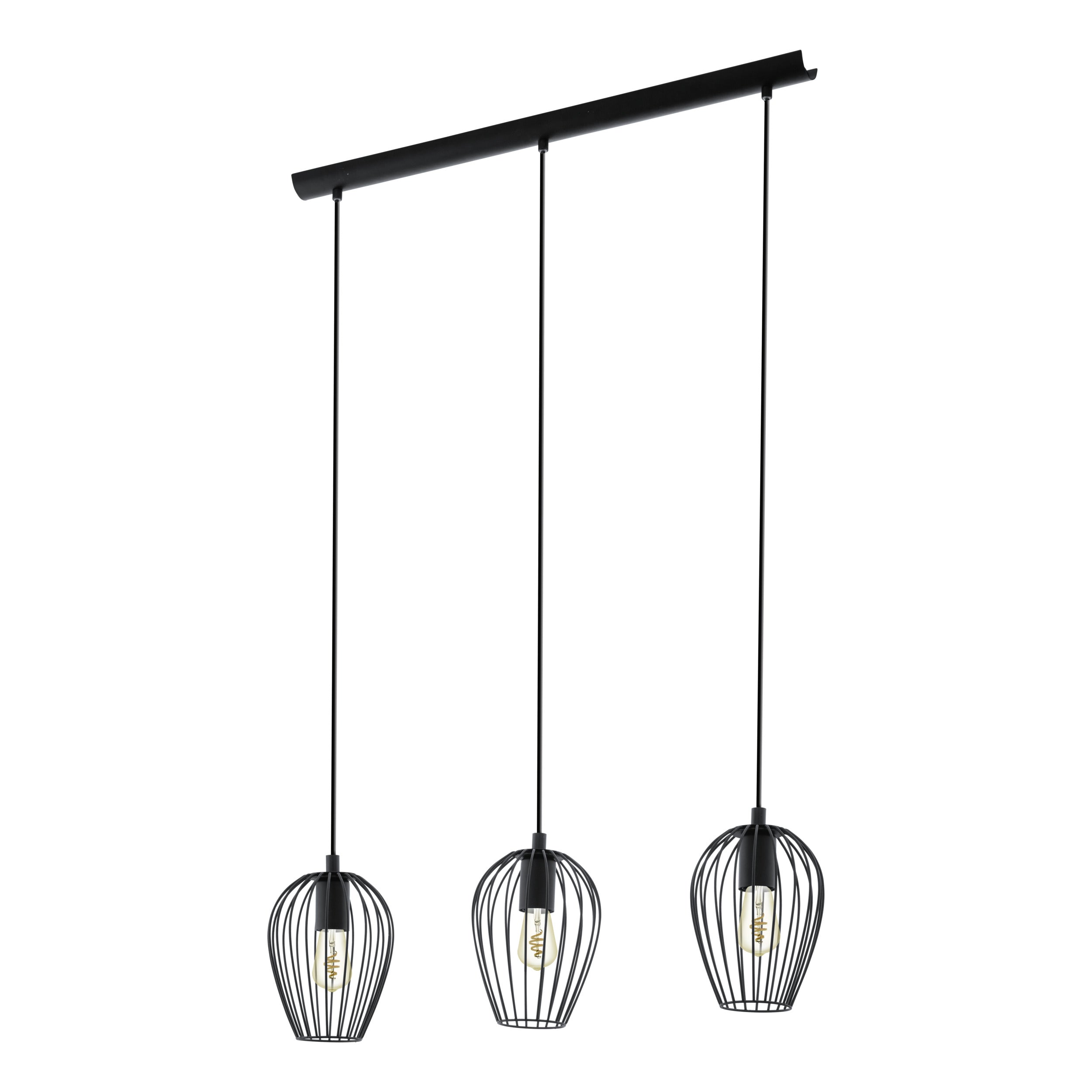 EGLO hanglamp Newtown - e27 - 70 cm - zwart