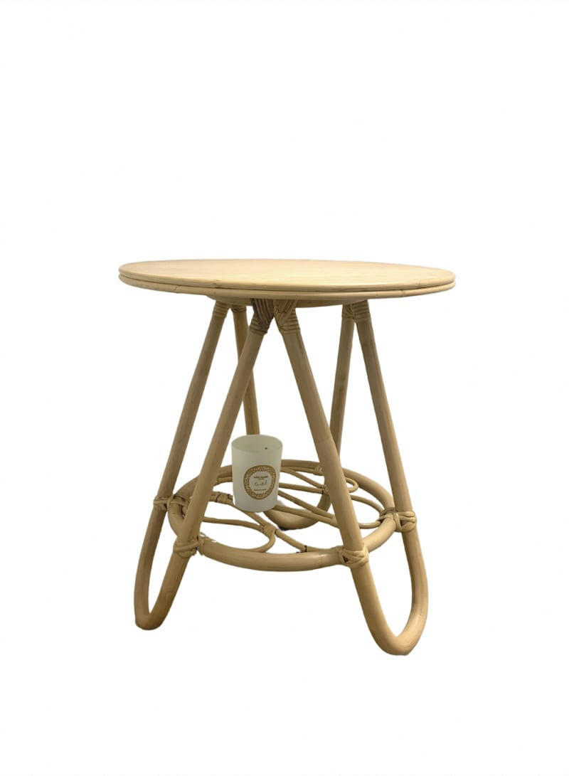 JAHE - Table d'appoint rotin naturel