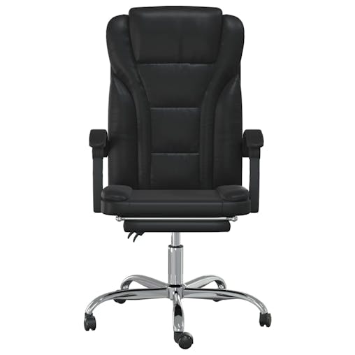NNEVL Reclining Office Chair Black Faux Leather