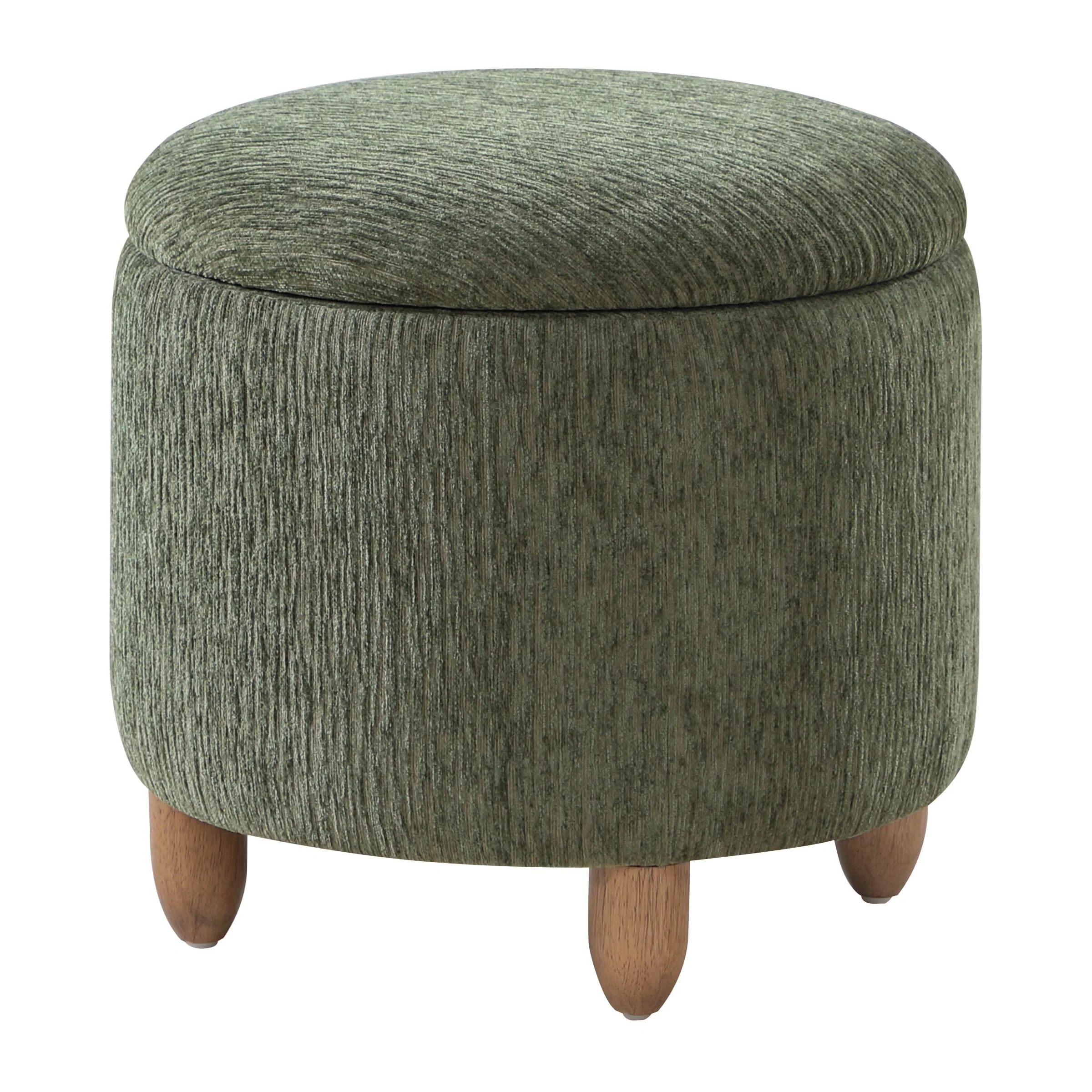 Lyra Storage Ottoman with Medium Oak Legs