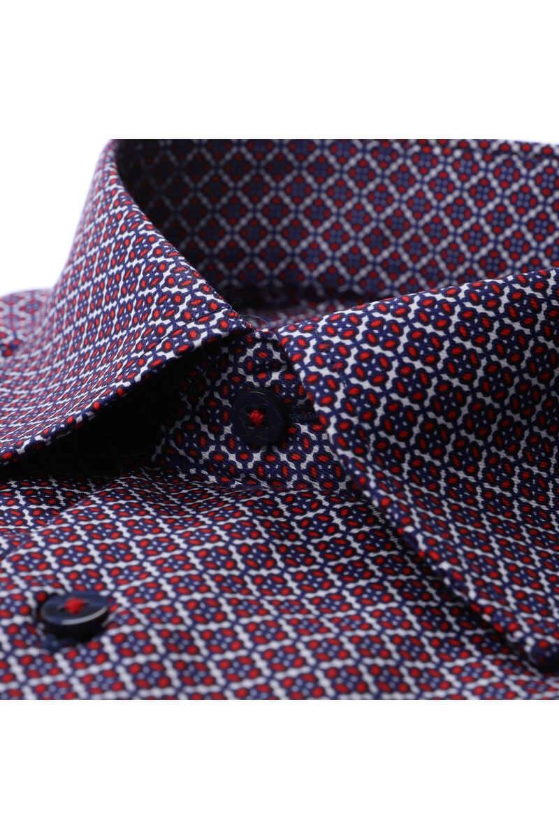 ETERNA Comfort Fit Hemd violett, Bedruckt