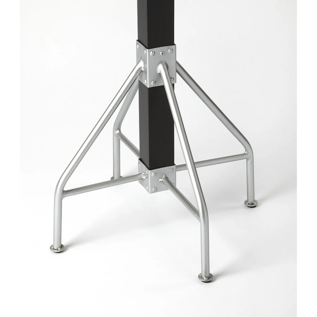 Updated Classic Black and Silver Coat Rack - 18W x 18D x 74H