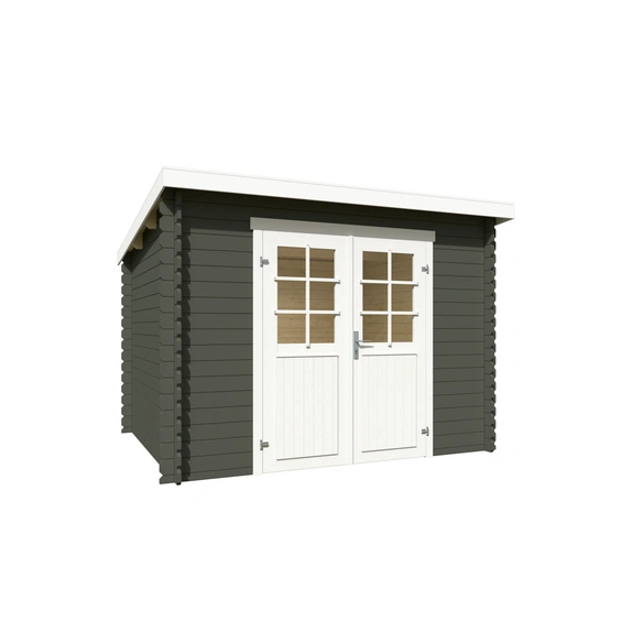 Blockbohlenhaus »San Jose«, BxHxT: 295 x 211 x 268,7 cm (Außenmaß inkl. Dachüberstand), grün