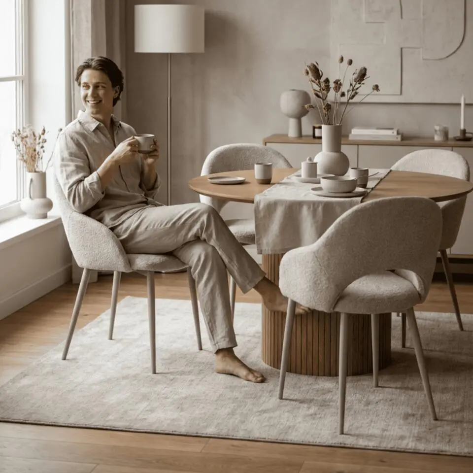 Calicosy - Stoelen (Set van 2) LILA 54x57x84 cm