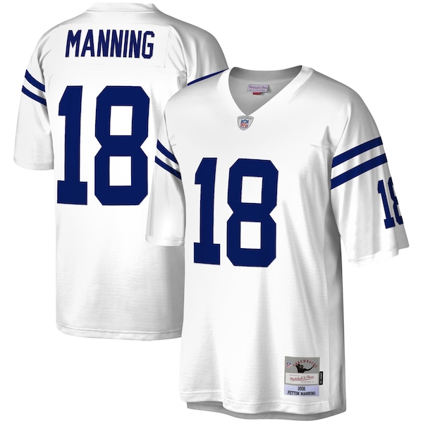 Peyton Manning Indianapolis Colts Legacy Replica Jersey - White/Royal
