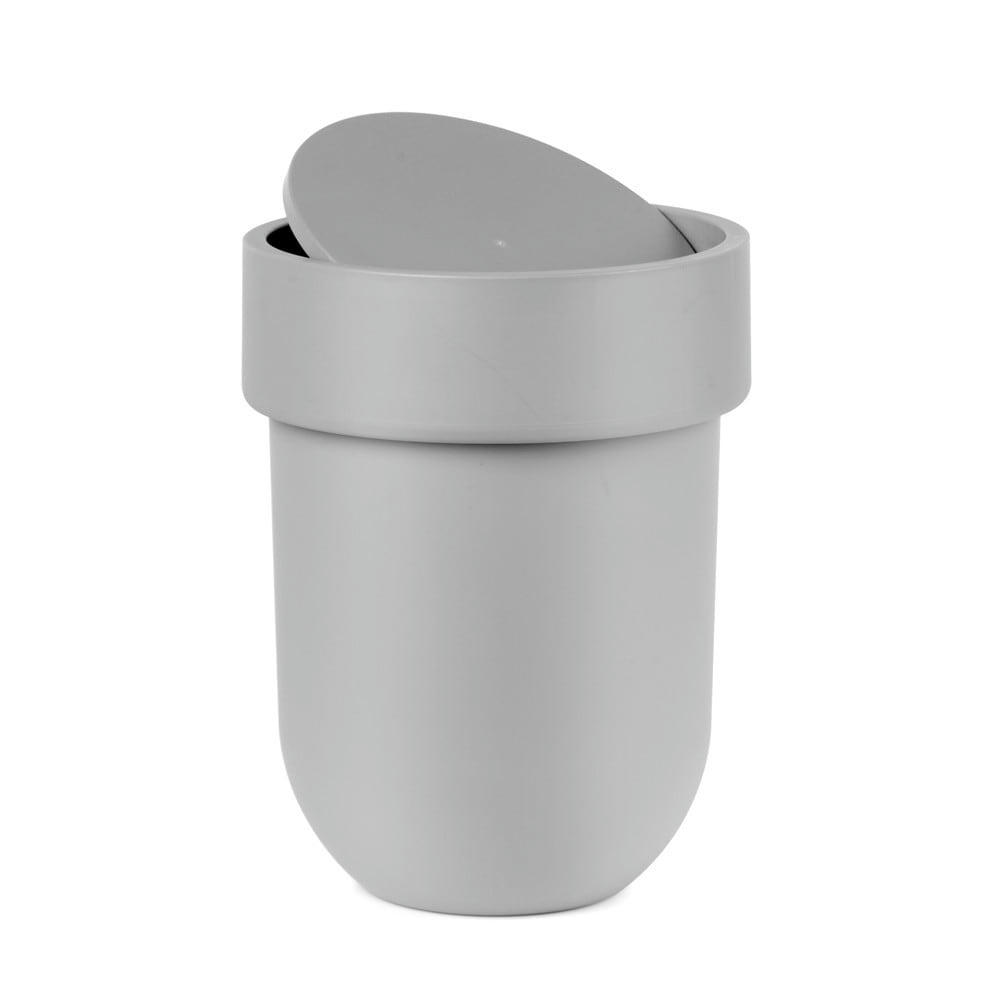 TOUCH - Poubelle touch plastique gris