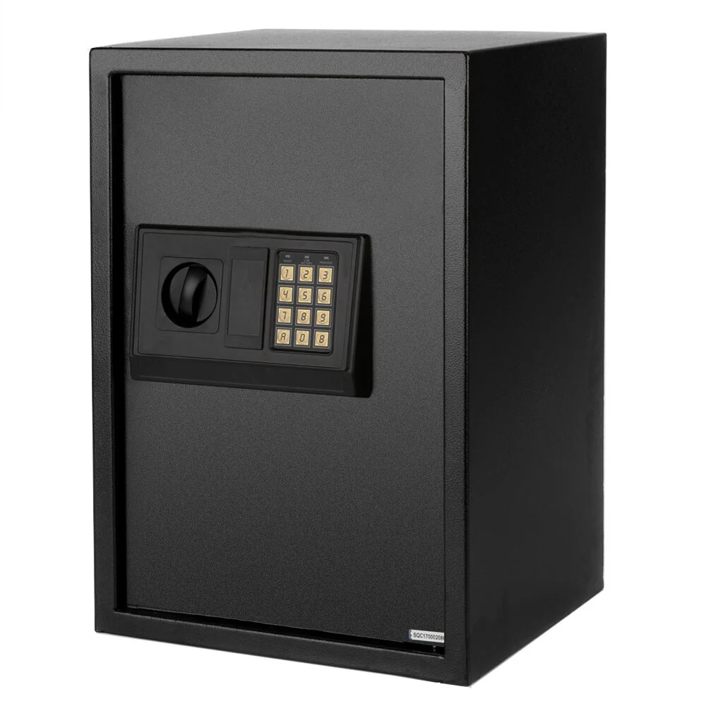 Security Safe with Digital Electronic Lock, Office/Home Safe Box - Includes Keys and Batteries