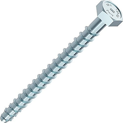 Boîte de 25 vis d'ancrage HECO Multi Monti 12x140 mm - tête hexagonale - ép. max 65 mm - perçage 10 mm - 48415
