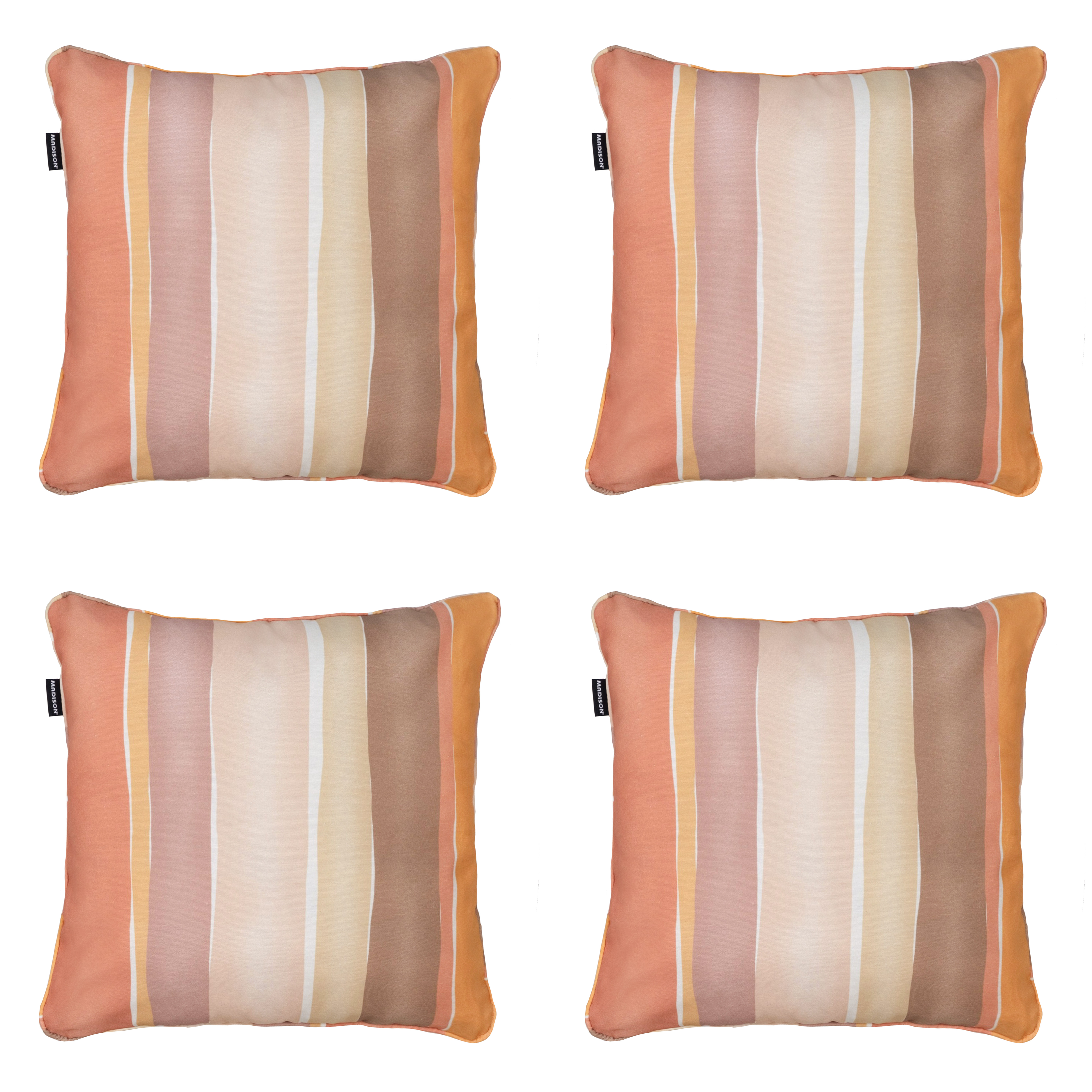 Madison sierkussen Nox - mulitkleur - 50x50x10cm - set van 4