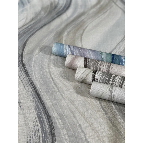 Vliestapete »Shades«, Wellen, Grafisch, greige/blau