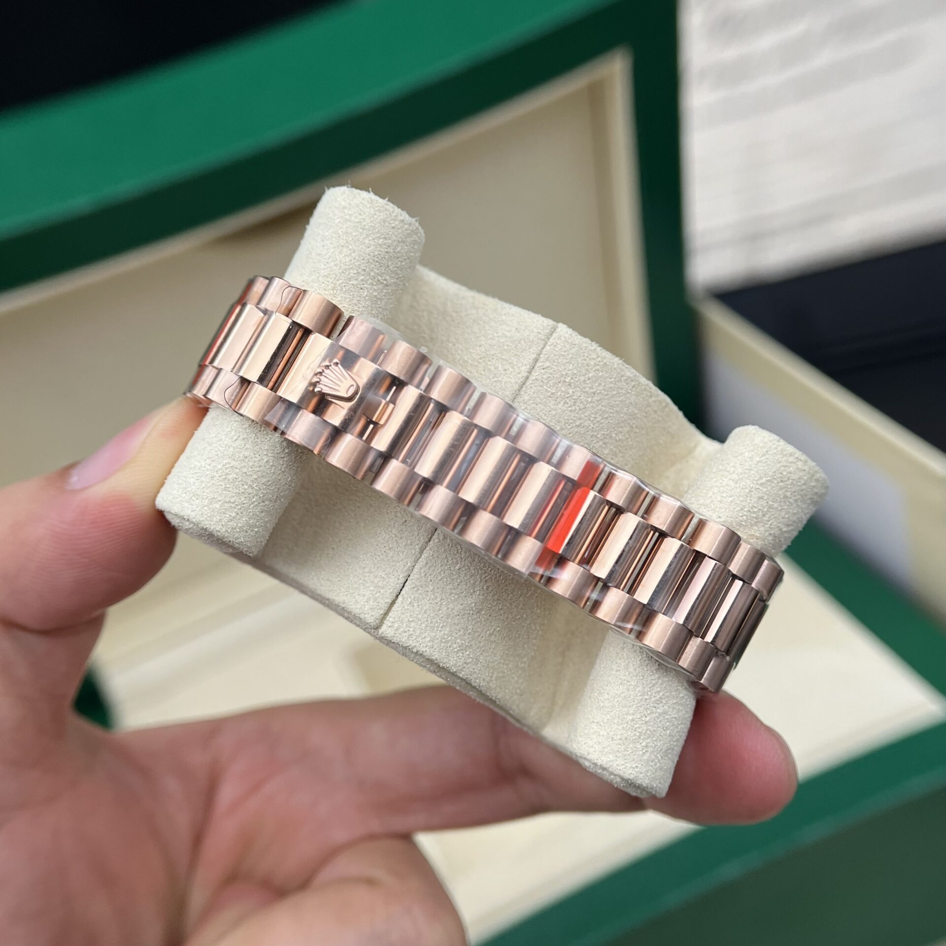 Rolex Day-Date RG Plated Diamond Dial CZ Diamonds 40mm Super Clone