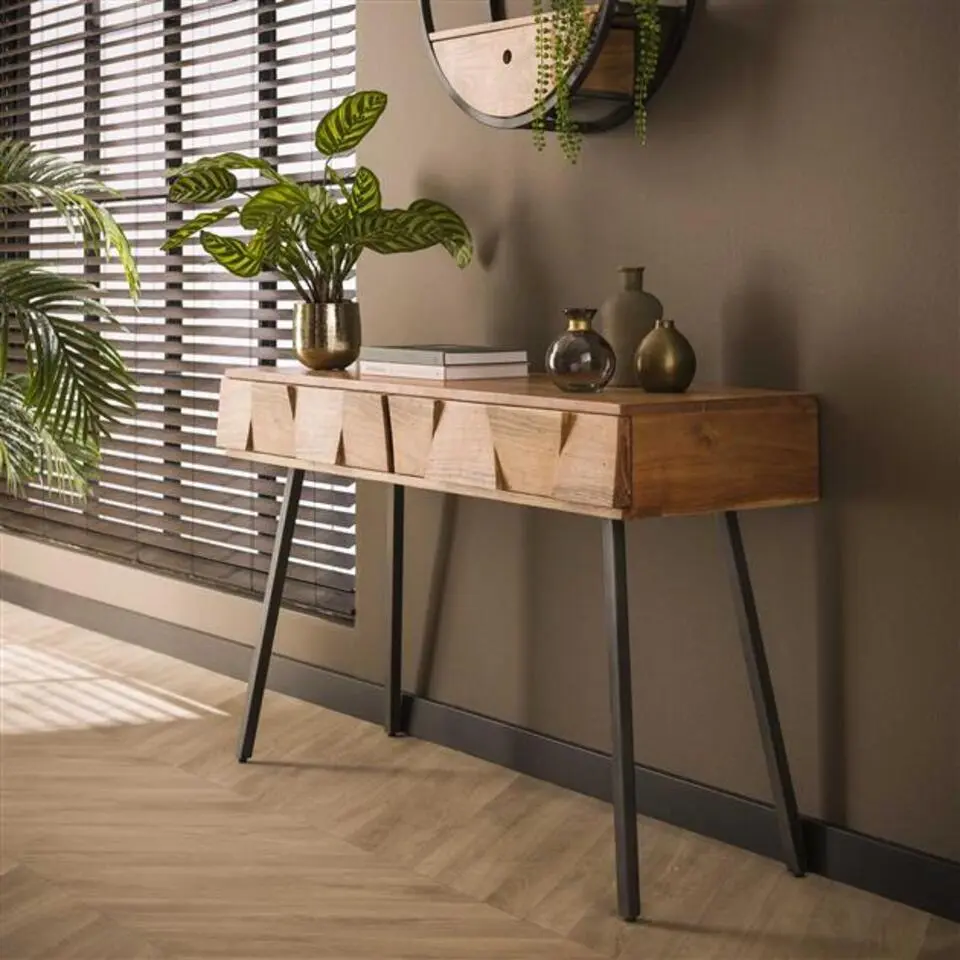 Consoletafel Dempsy-massief acacia