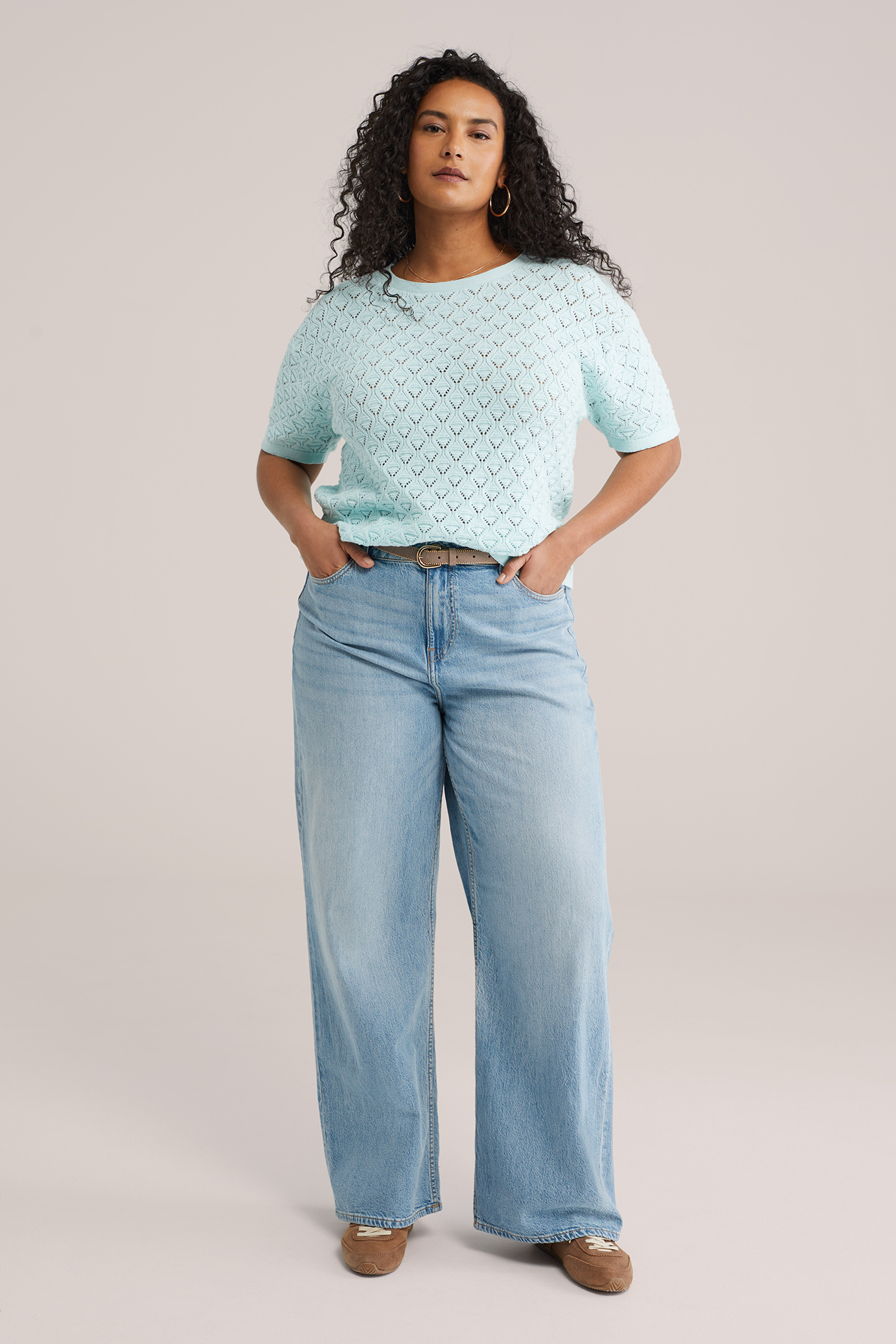 Dames ajour trui - Curve