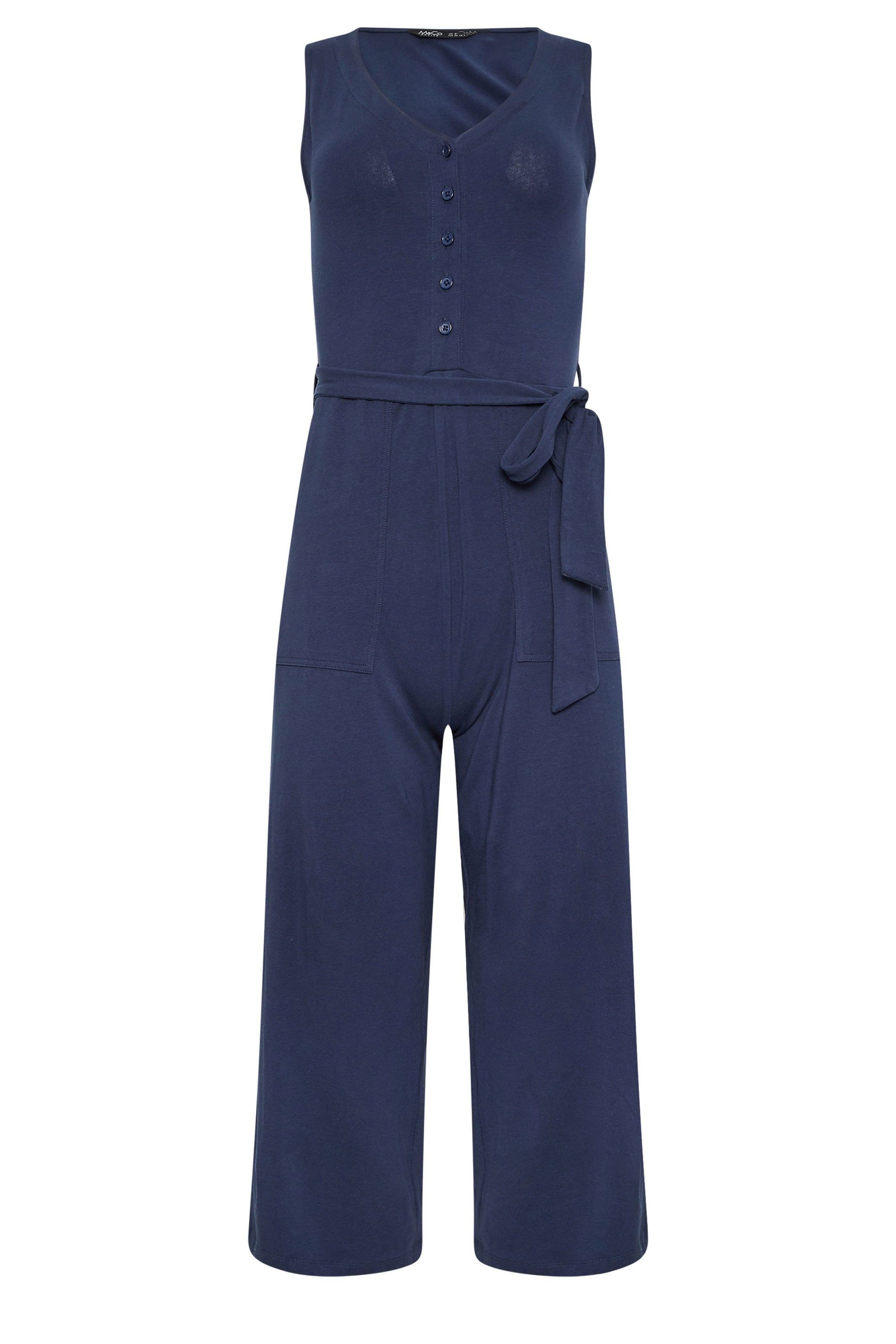 M&Co Petite Sleeveless Jumpsuit
