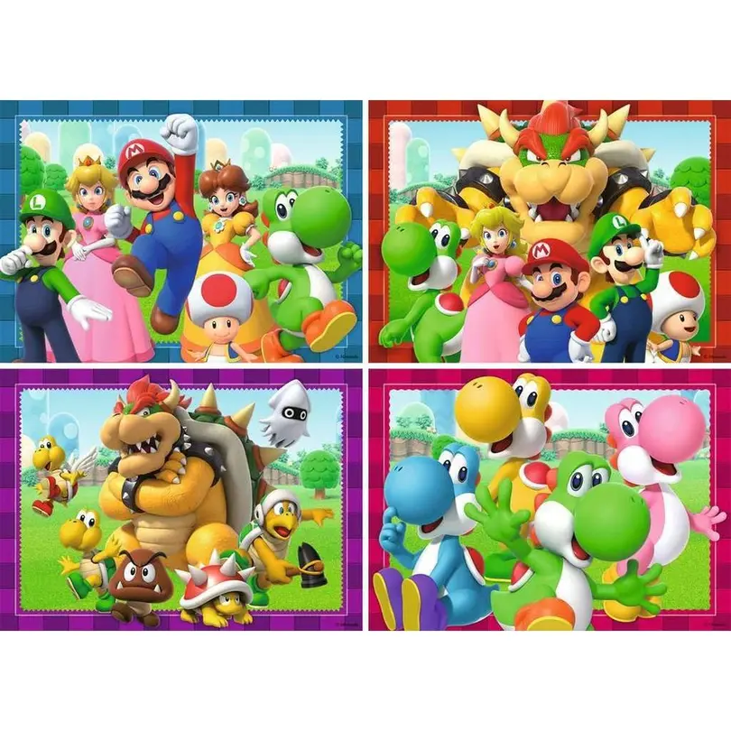 Puzzle 4er-Set Super Mario