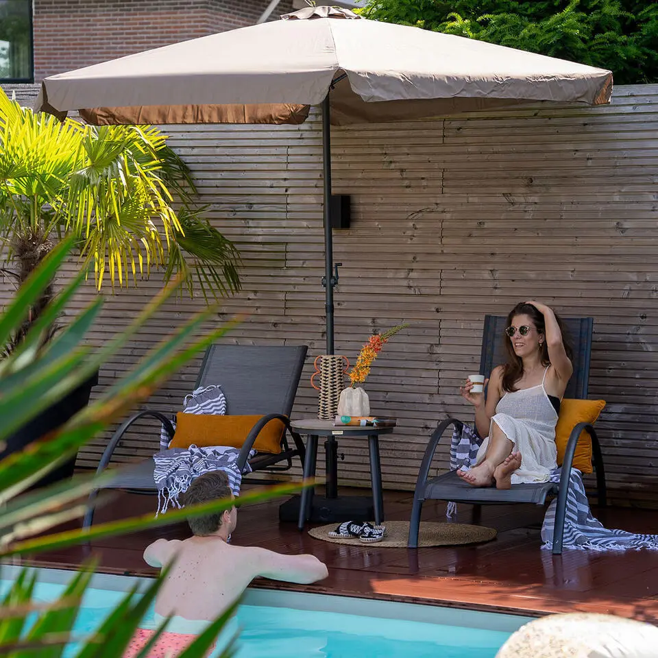 Garden Impressions Santos ligbed grijs