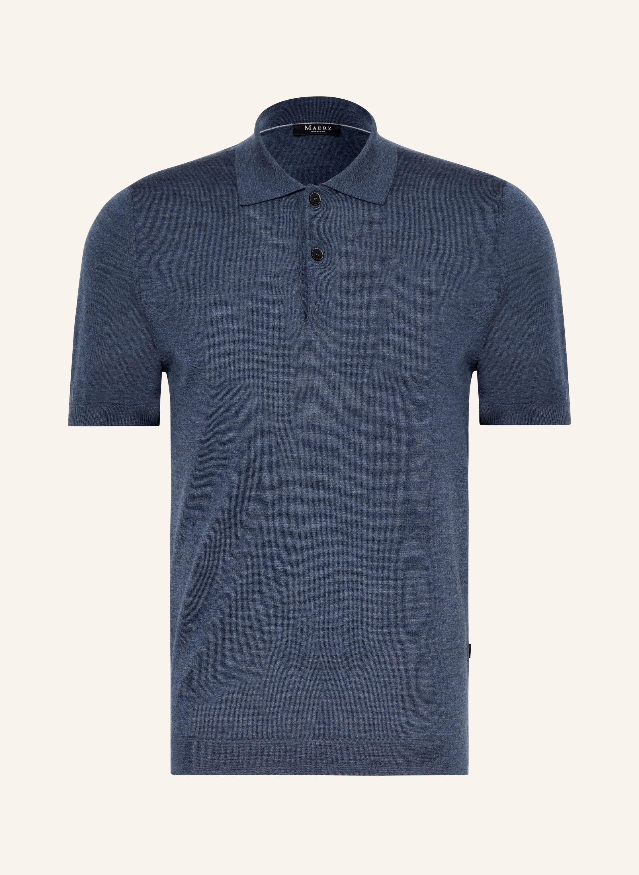 MAERZ MUENCHEN Strick-Poloshirt aus Merinowolle