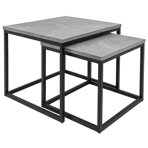 Stoliki kawowe zestaw stolików industrial SK101B beton