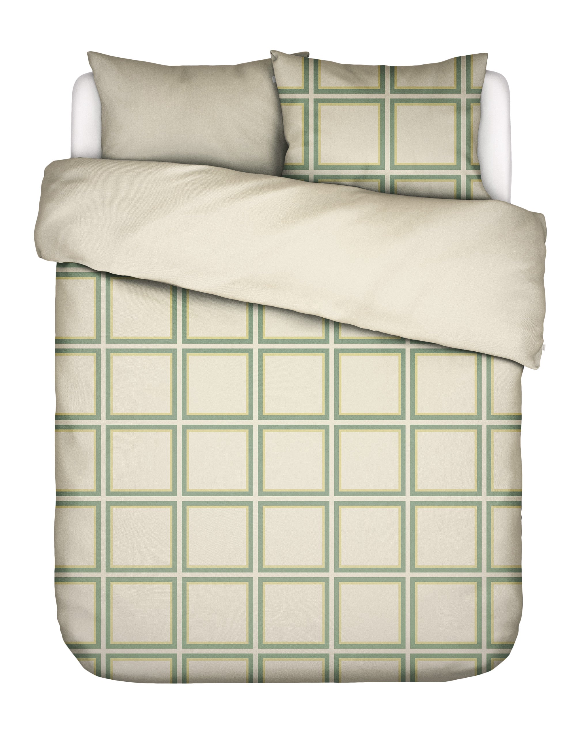 Essenza Luca Dekbedovertrek 200 x 200 220 cm - Basil Green