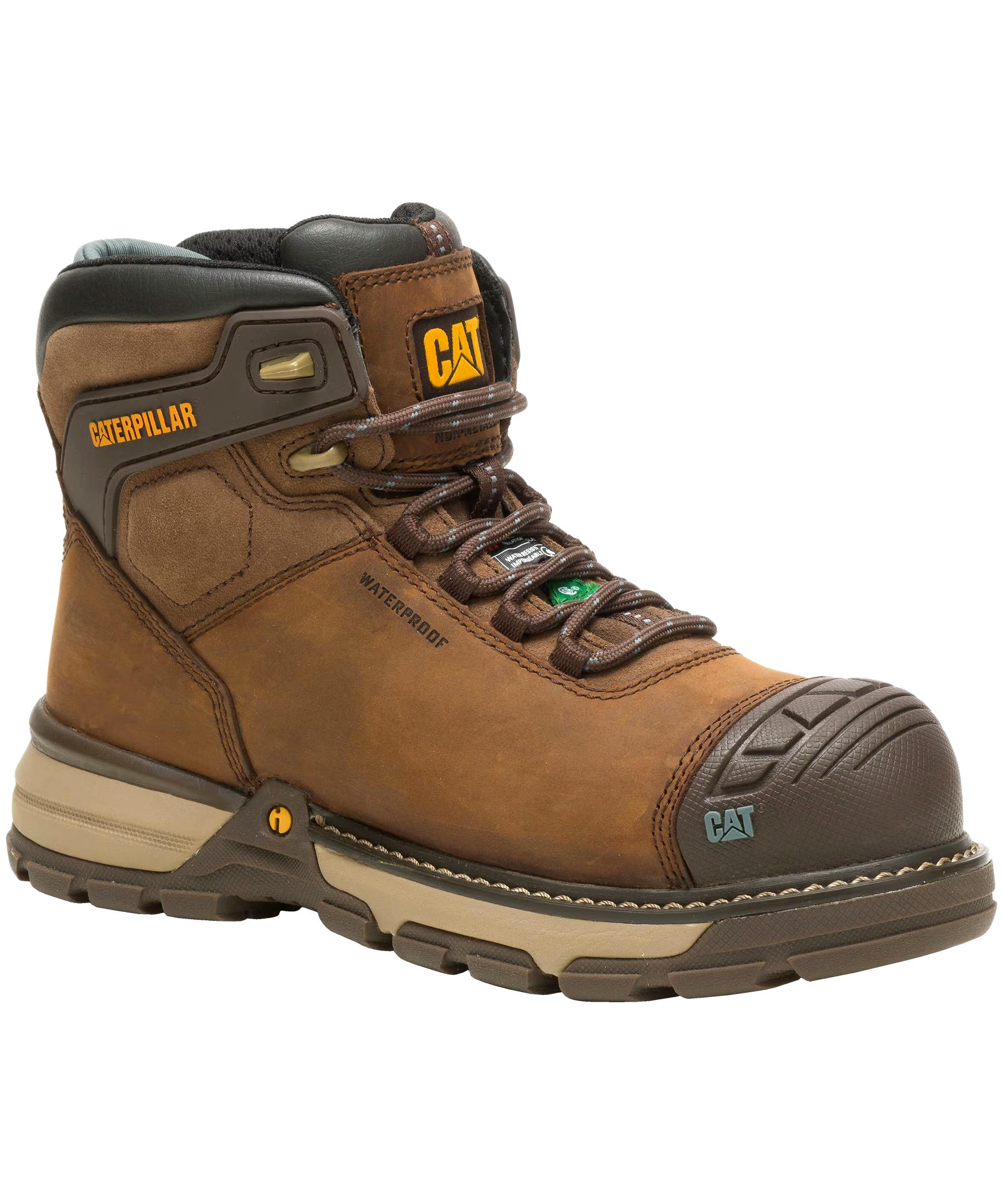 CAT Women's Excavator Superlite 6 Inch Composite Toe Composite Plate Waterproof Work Boot