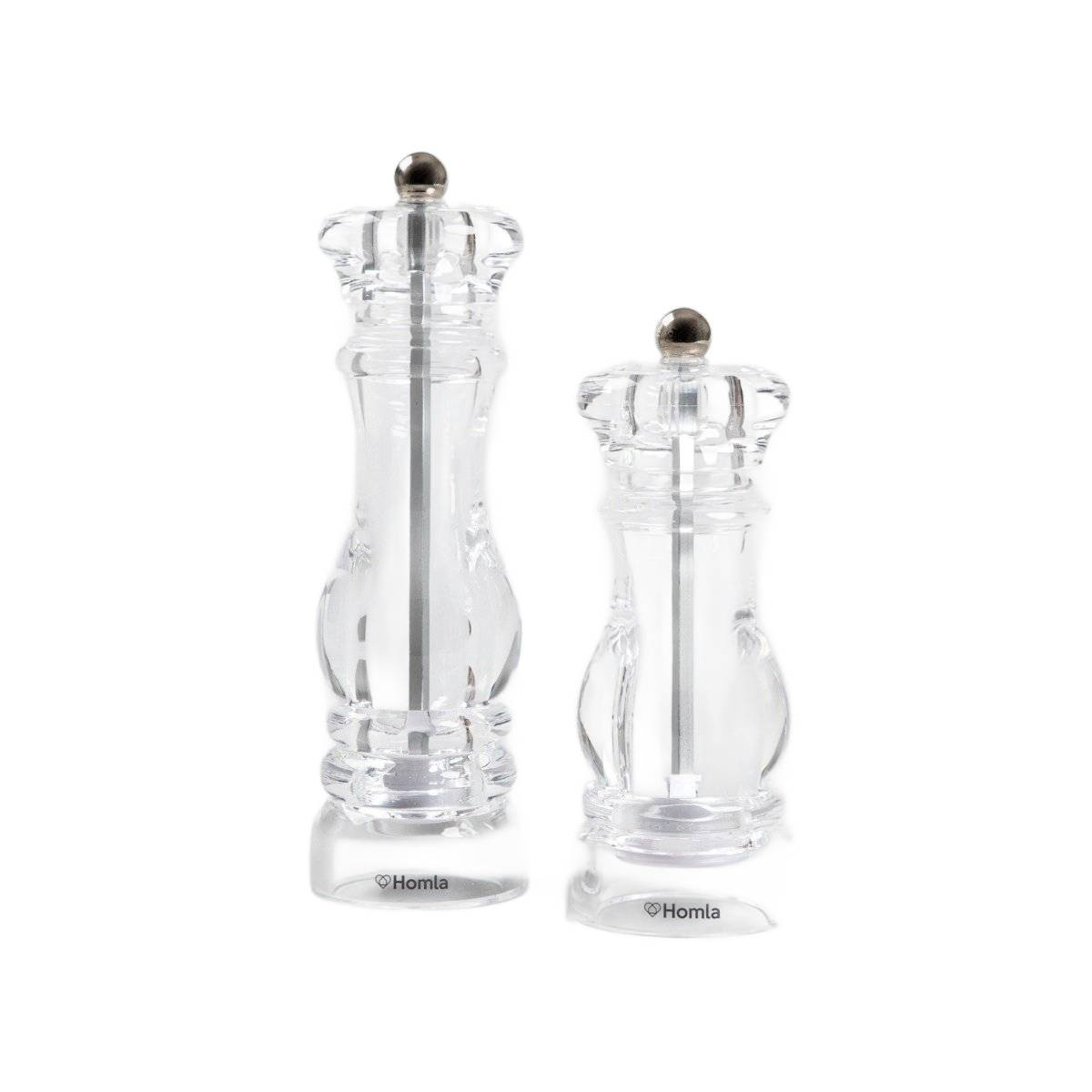 Zestaw młynków HALLAIS 2 szt., akrylowe 20cm i 16cm HOMLA