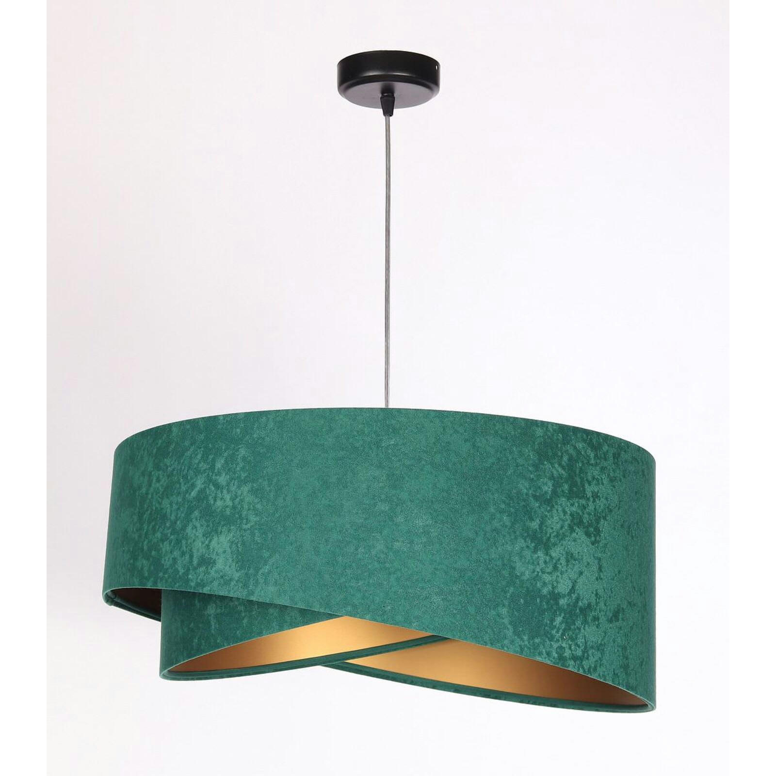 ASYMETRIC - Suspension Tissu Vert 50x50x105 cm