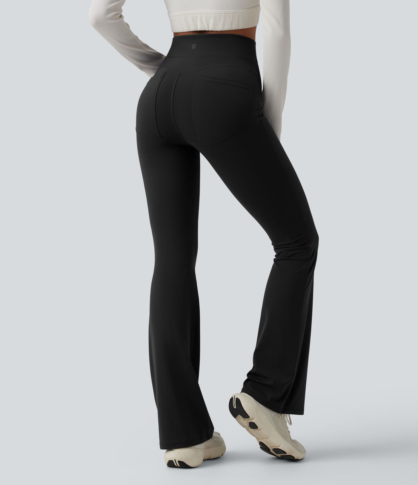 Legging de sport bootcut Halara UltraSculpt™ taille haute gainant avec poches