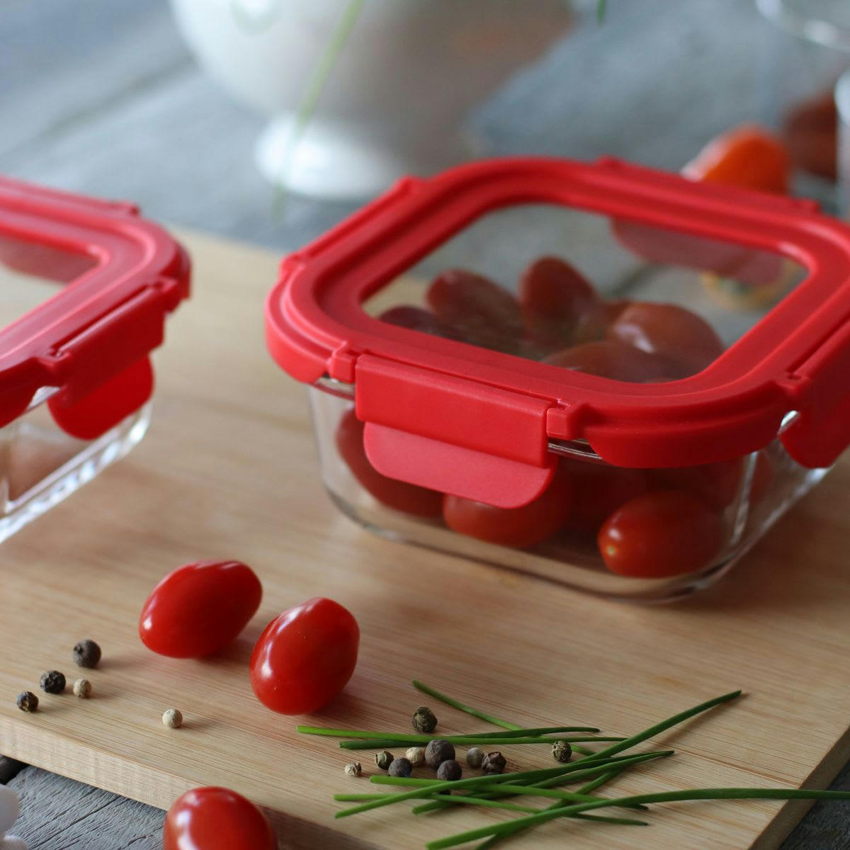 CRISTAL - Boîte hermétique carré 500ml en verre