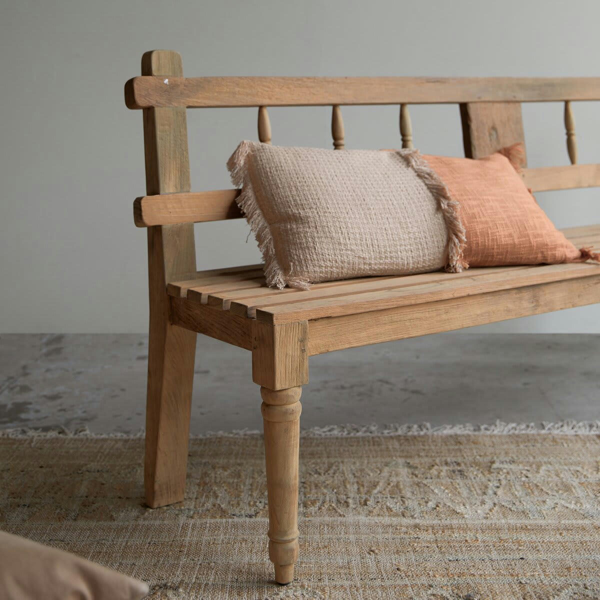 PAULA - Banc en teck massif recyclé