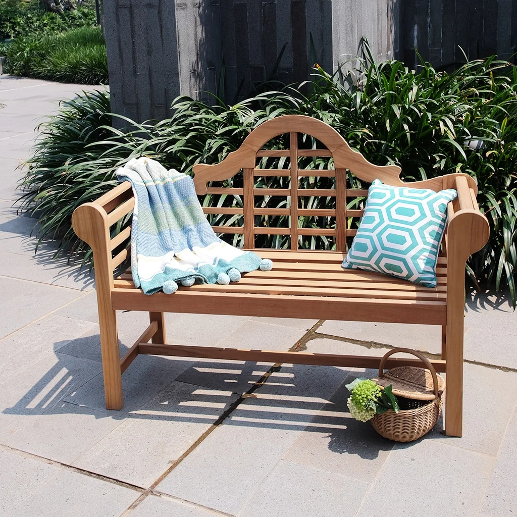 Cambridge Casual Lutyens 4ft Teak Wood Outdoor Bench