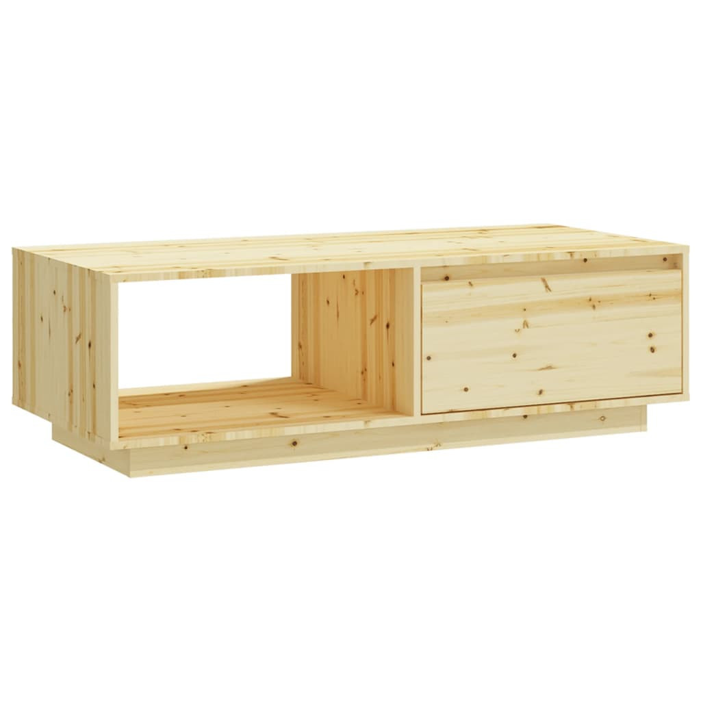 Stolik Kawowy Ława Stół Drewniany 110x50x33.5 Półka Do Salonu Do Pokoju