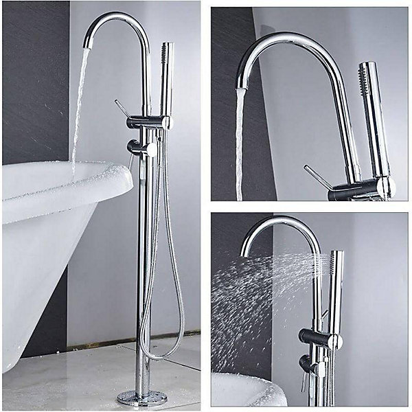Mitigeur de baignoire sur pied autoportant CALGARY chrome