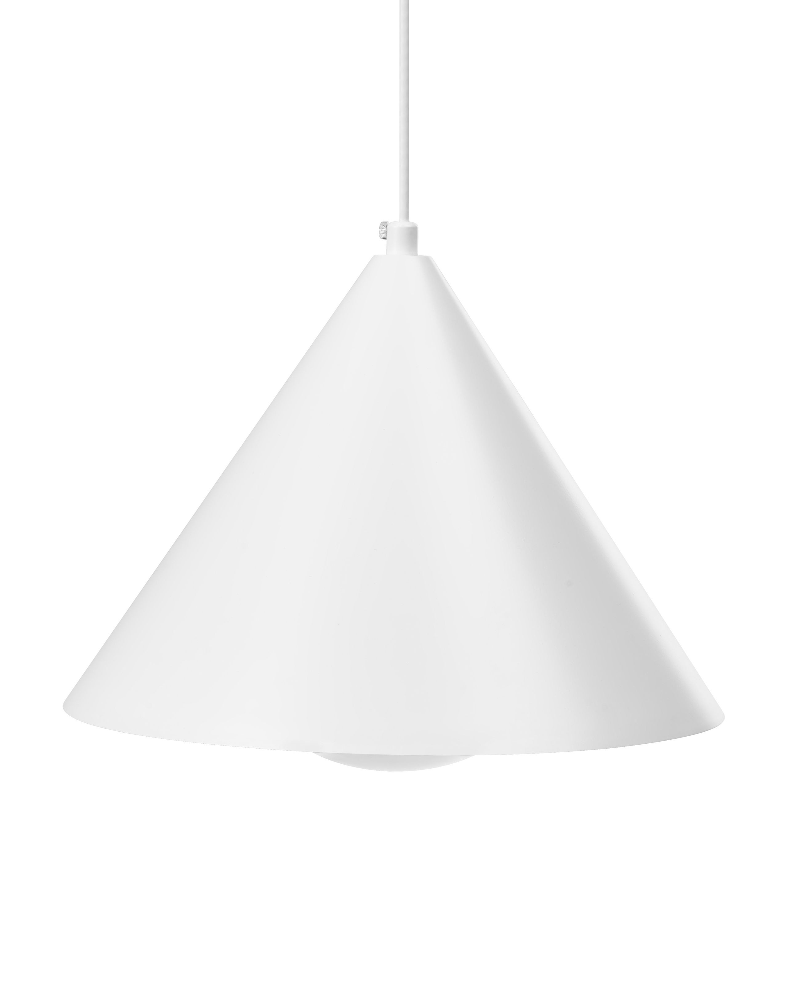 Lampa wisząca metalowa biała