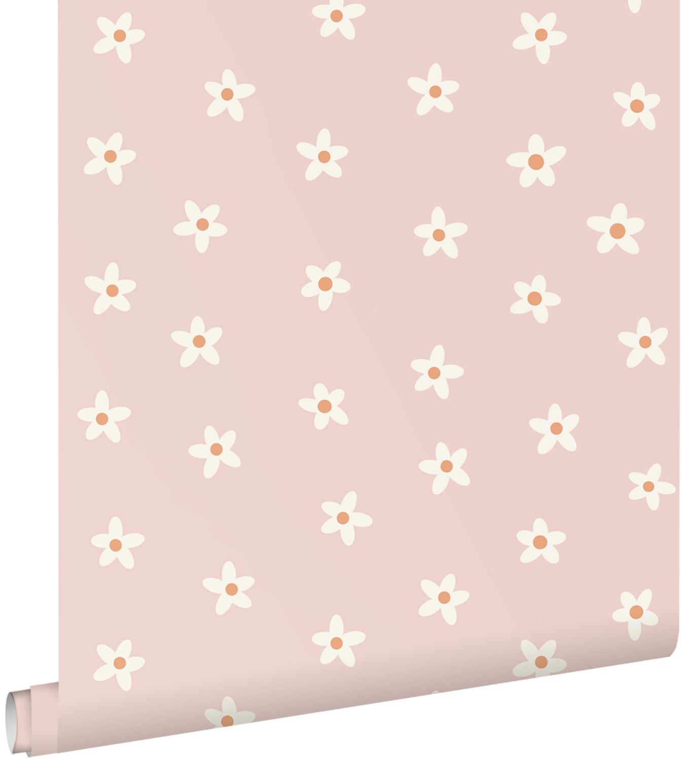 ESTAhome behang madeliefjes roze - 53 cm x 10.05 m - 131113