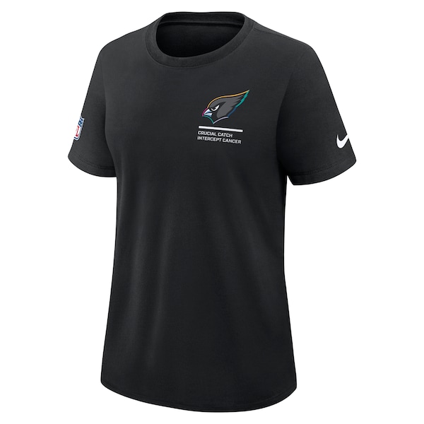 Arizona Cardinals Nike Women's 2025 NFL Crucial Catch Tri-Blend Dri-FIT T-Shirt - Black