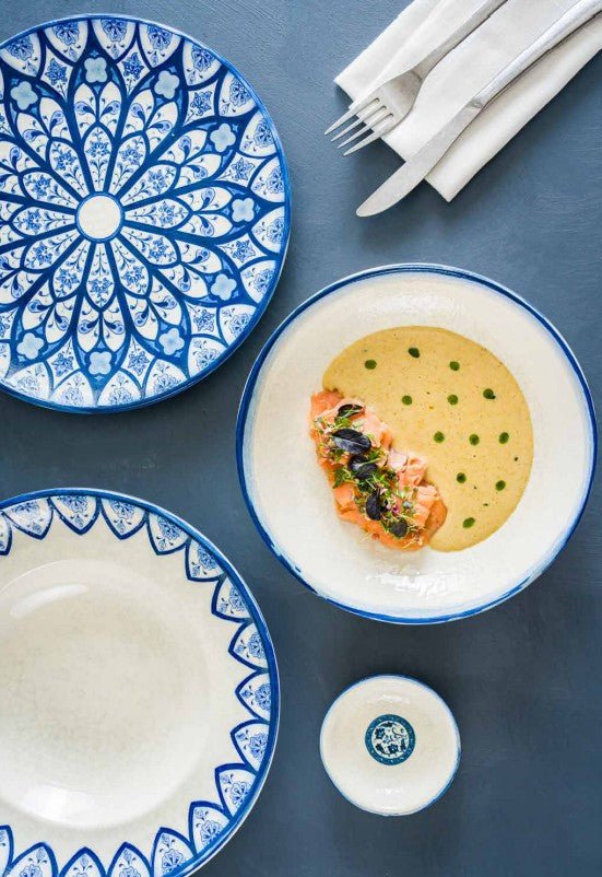 Bonna Serveerschaal - Esnaf - Porselein - 13 cm (220cc) - set van 2