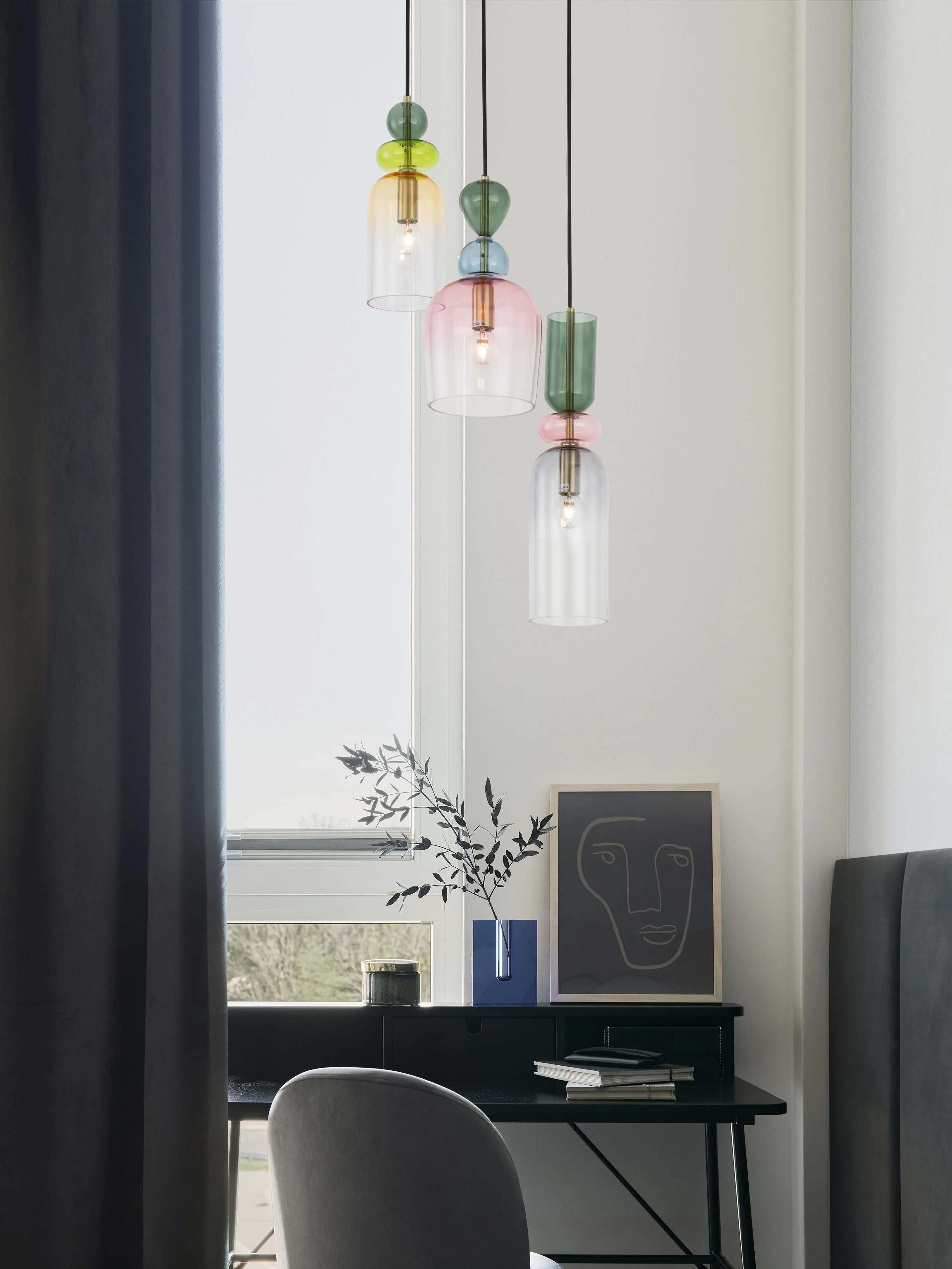 Cluster-Pendelleuchte Murano