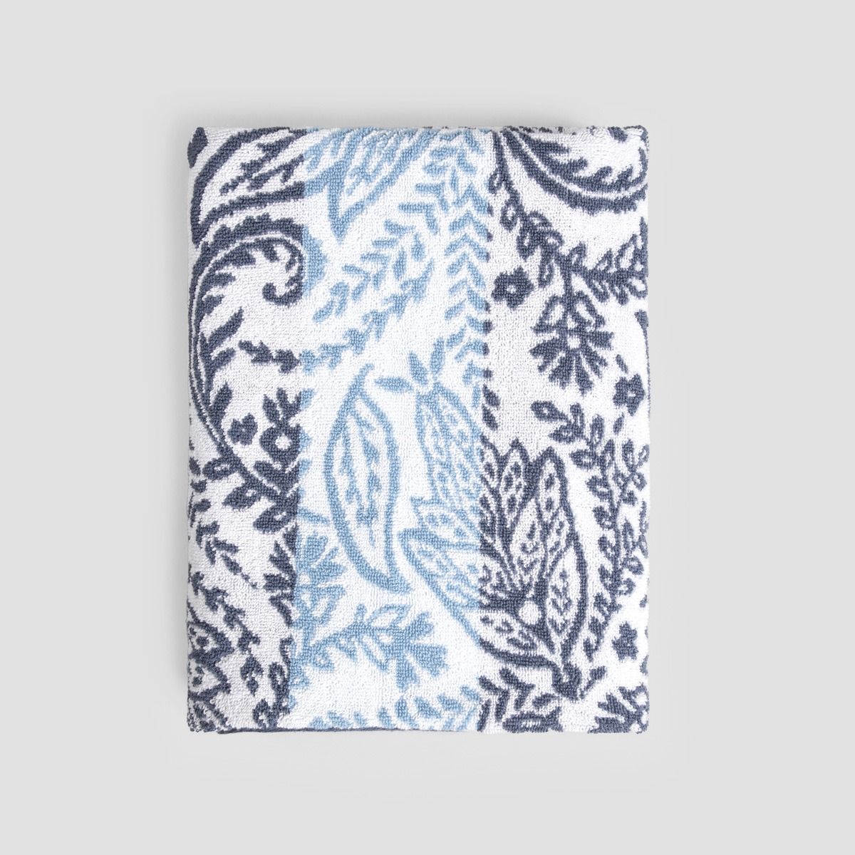 Ręcznik RONU niebieski wzorzysty 70x130 cm