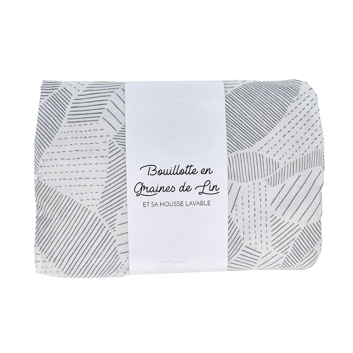 PARCELLES CÉVENNES - Bouillote en graines de lin vert d'eau 20x40