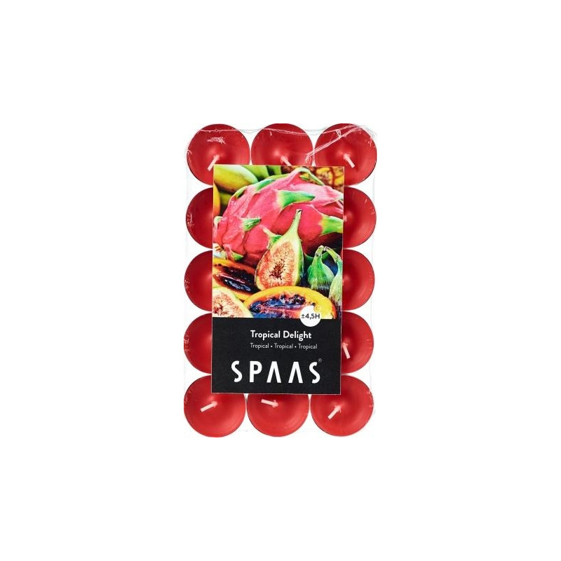 Bougie chauffe-plats parfumée délice tropical 30 pièces