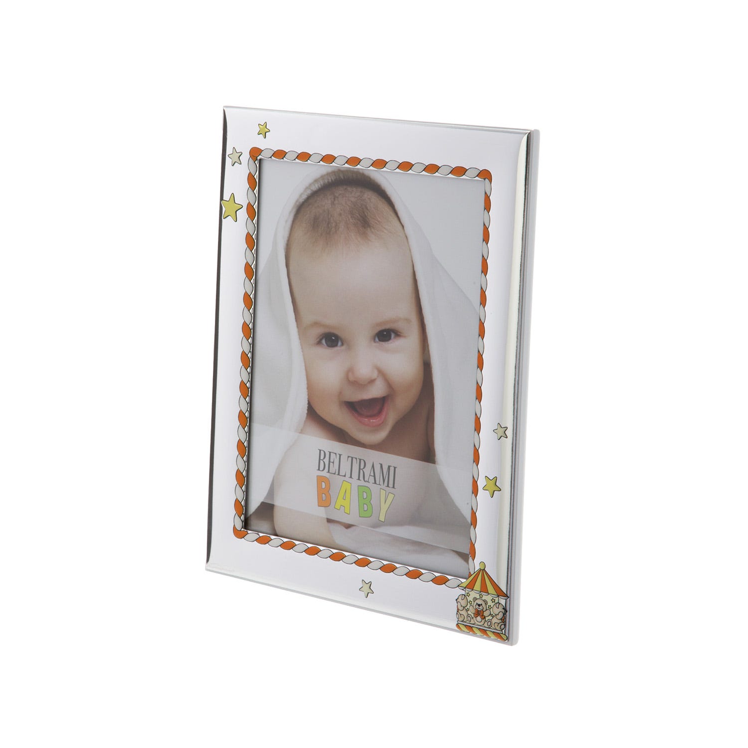 Portafoto bambini foto 13x18 cm giostra con argento Miro Silver