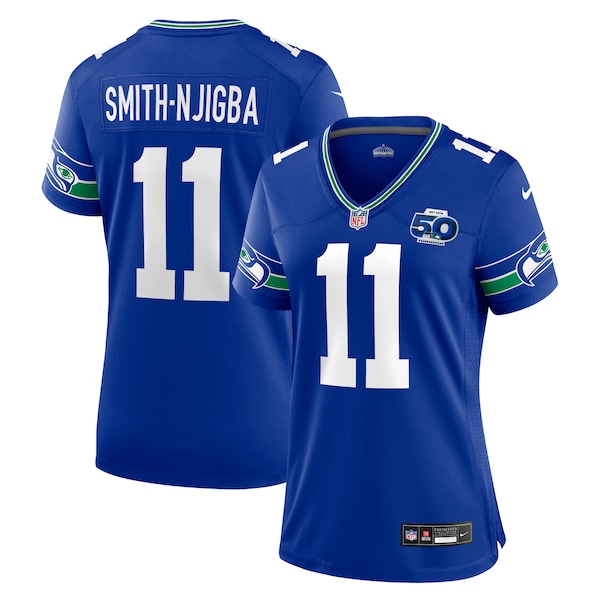 Jaxon Smith-Njigba Seattle Seahawks Nike Women's Alternate 2 50th Season Game Jersey - Royal/College Navy