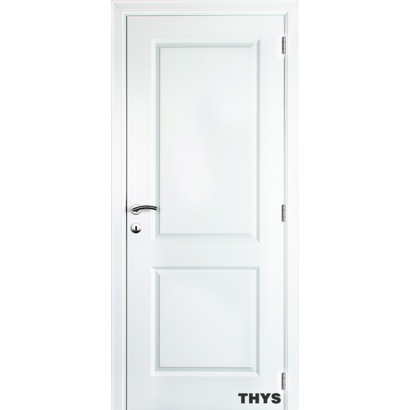 Bloc-porte à peindre Pastorie Carrara tubulaire 78 x 211,5 cm THYS