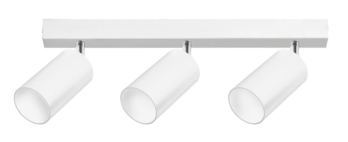 Bardo lampa sufitowa spot 3-pkt biała/chrom