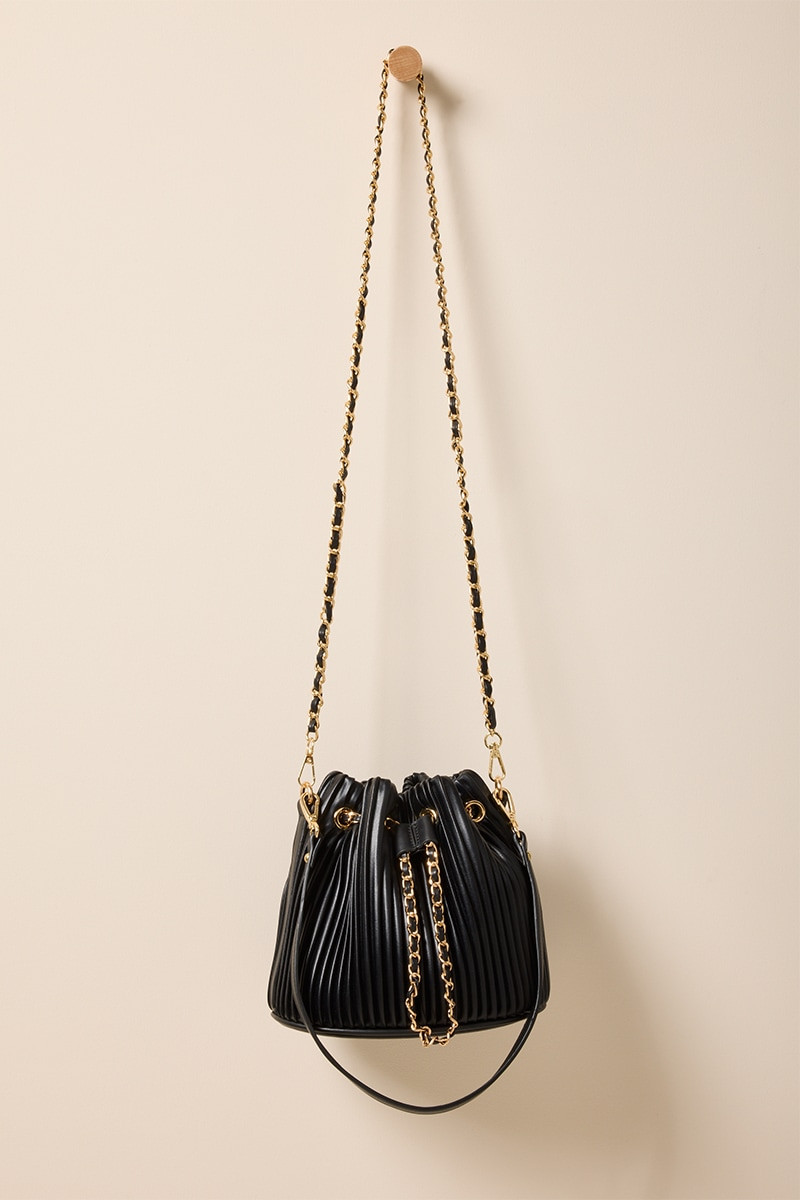 Emma Pleated Bucket Bag
