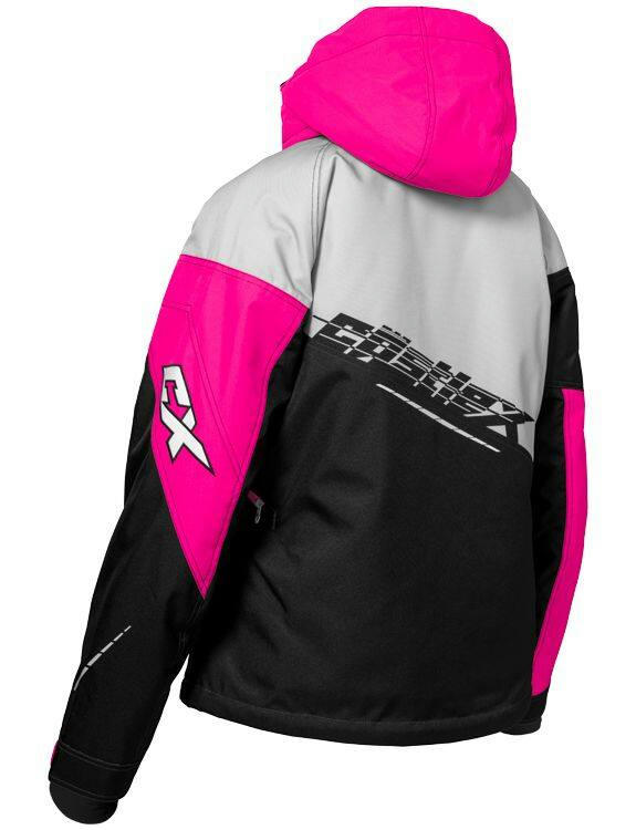 Castle X Code Women's Plus Size Snowmobile Winter Jacket, Black/Silver/Pink, Assorted Sizes