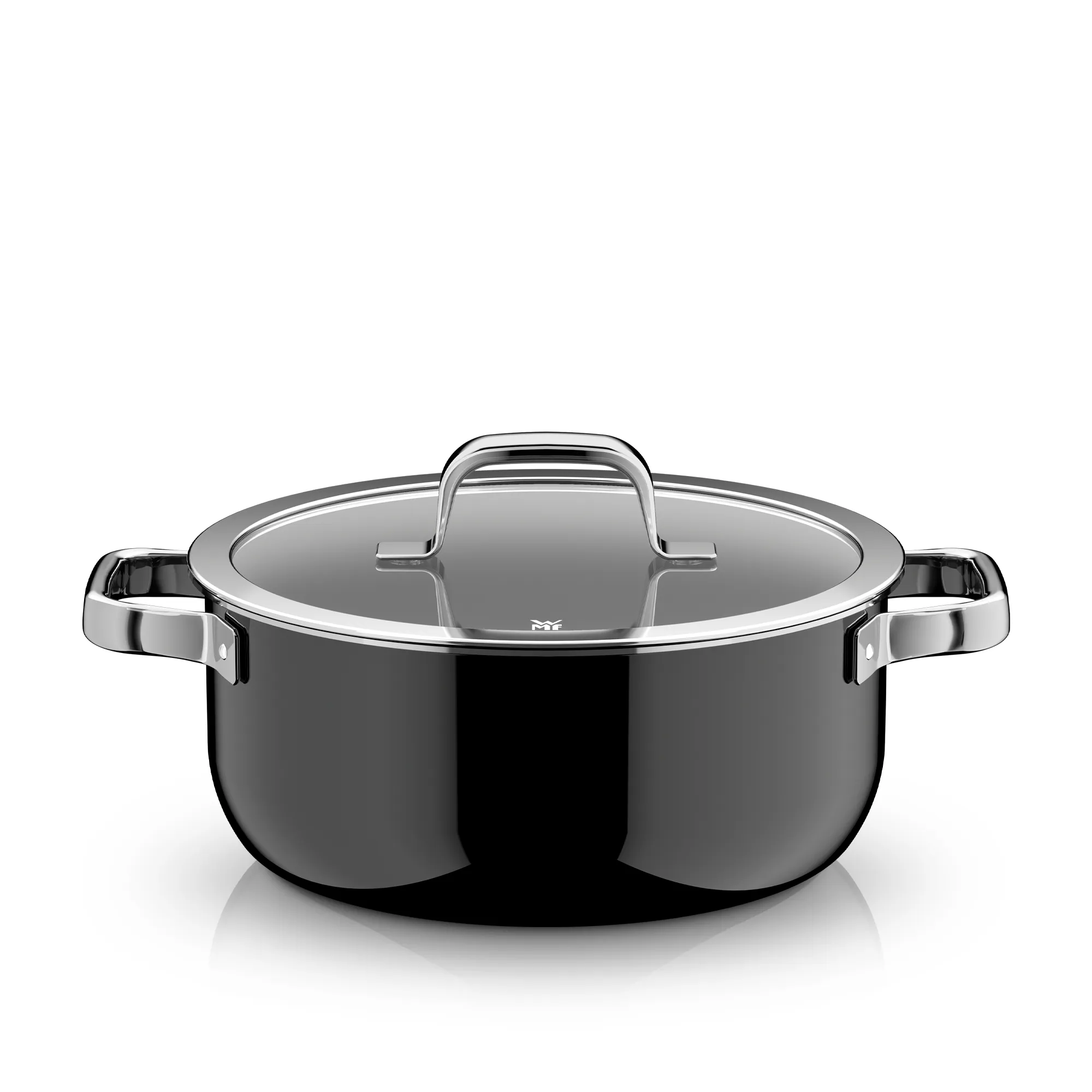 Fusiontec Mineral Pro, Braising Pan With Lid, 24 cm, Black