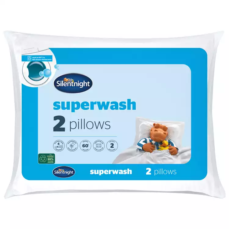 Silentnight Superwash Medium Firm Pillow - 2 Pack