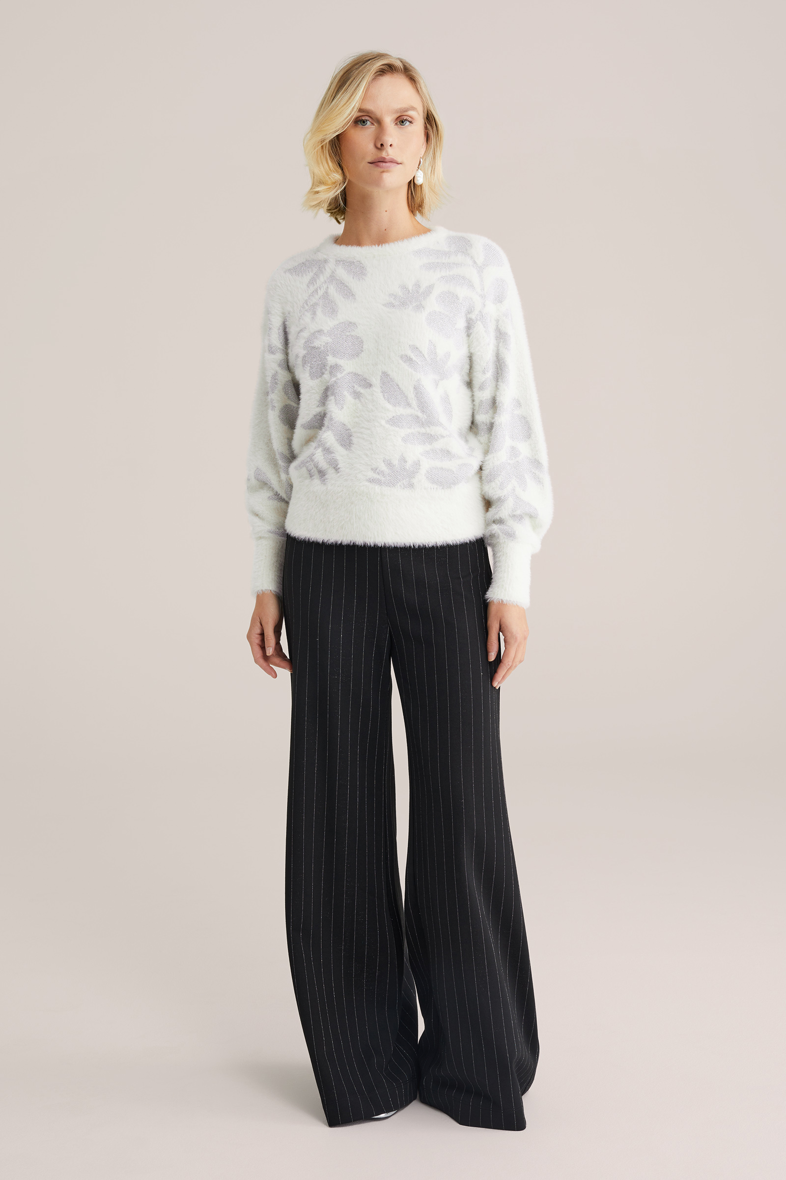 Dames trui met glittergaren